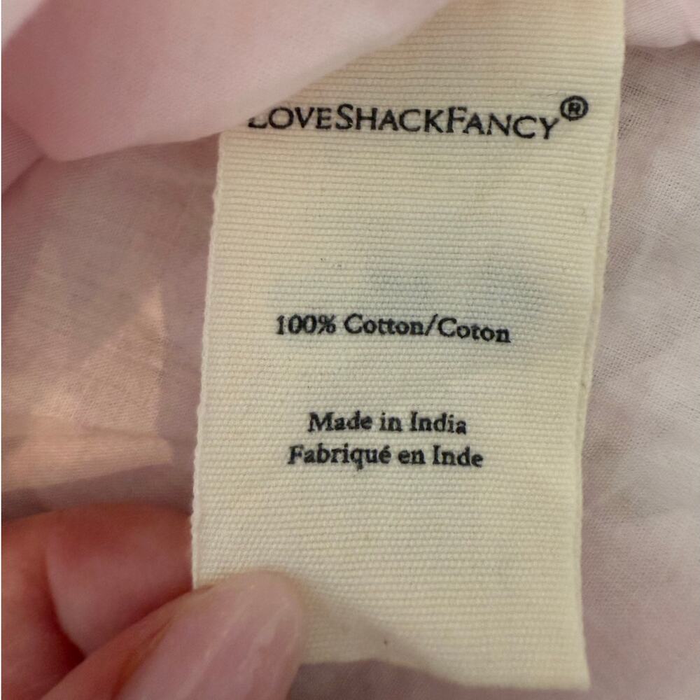LoveShackFancy Blush Maxi Dress with Ruffle Sleeves - Picture 11 of 11